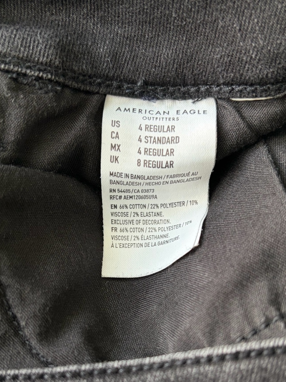 American Eagle Black High-Rise Skinny Jegging Jeans - Picture 5 of 5